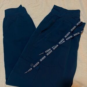 💙 Scrub Jogger Pants - Med Couture Touch - Small Petite - Caribbean 💙